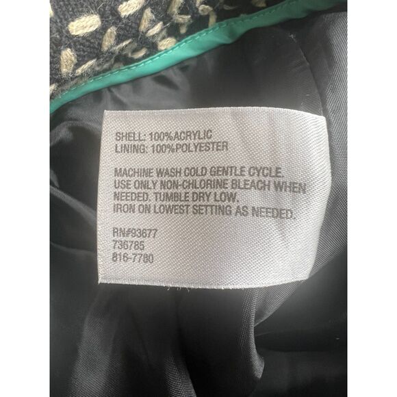 Worthington Women's Modern Fit Skirt Textured Navy Tan Size 14 - Picture 6 of 10